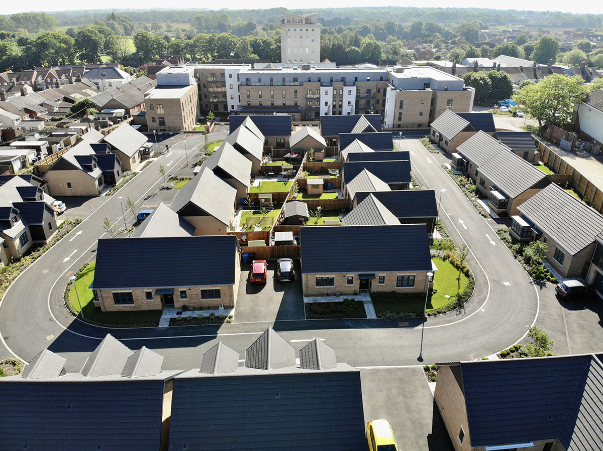 Our project in Beccles consisted of an RL block and 25 bungalows split on two levels with dividing precast retaining walls for our Client McCarthy and Stone.