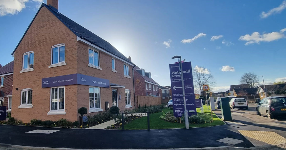 Residential Construction Project at Stotfold for Taylor Wimpey